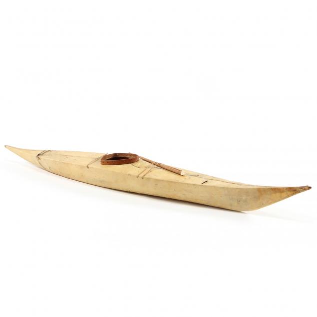 vintage-inuit-sealskin-kayak-model
