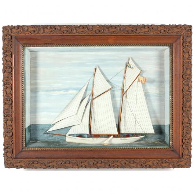 19th-century-diorama-of-a-schooner