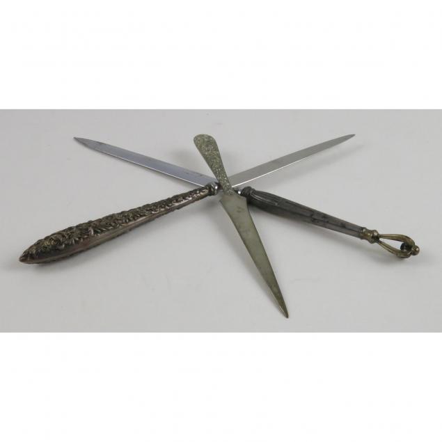 three-sterling-silver-letter-openers