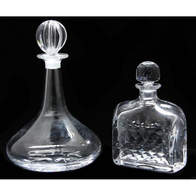 orrefors-and-kosta-crystal-decanters
