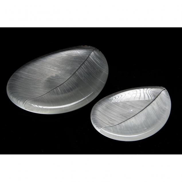 tapio-wirkkala-two-glass-leaf-dishes