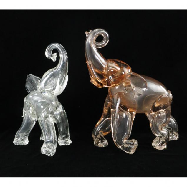 two-venetian-glass-elephants