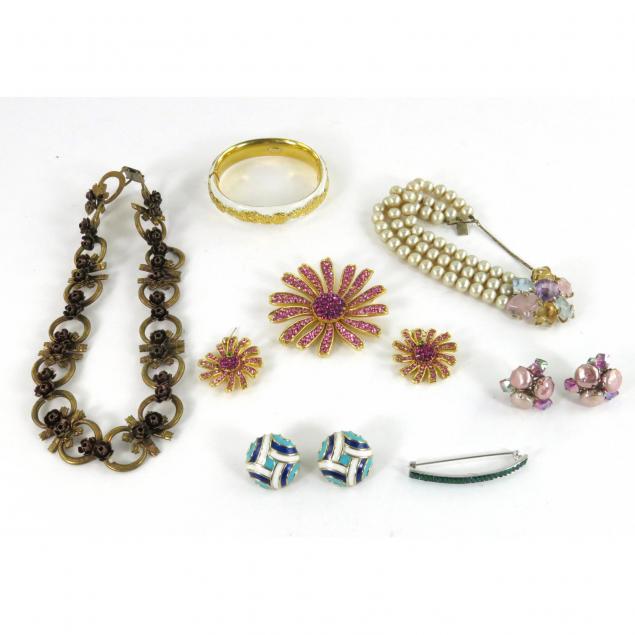 group-of-signed-costume-jewelry-seven-items