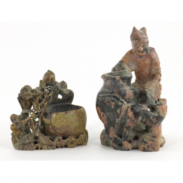 two-chinese-soapstone-carvings