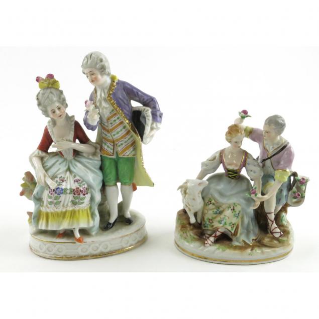 two-continental-porcelain-figural-groups