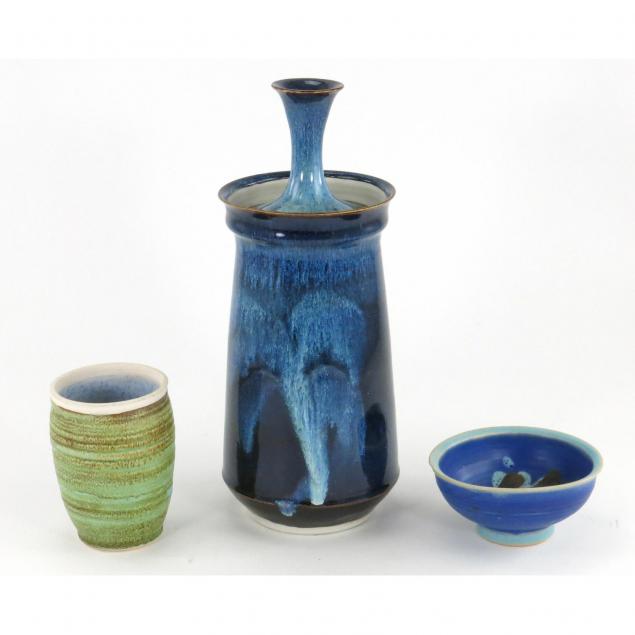 three-pieces-of-g-bunker-studio-pottery