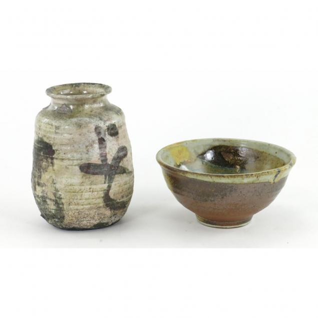 two-japanese-pottery-vessels