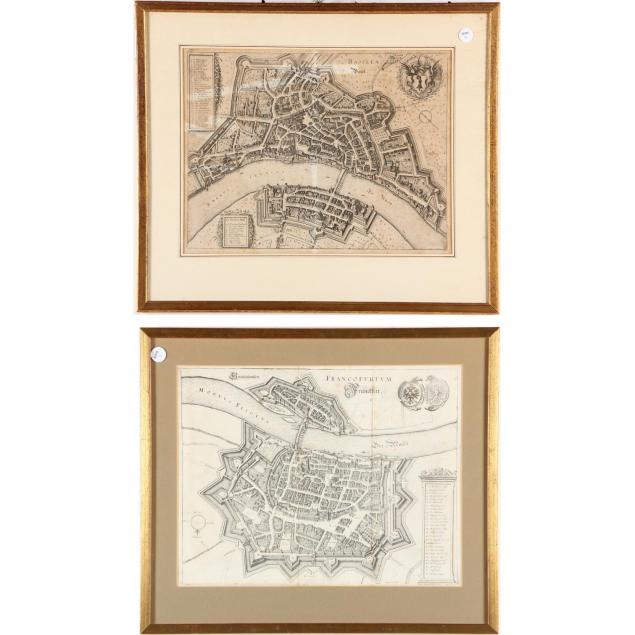two-framed-17th-century-city-maps