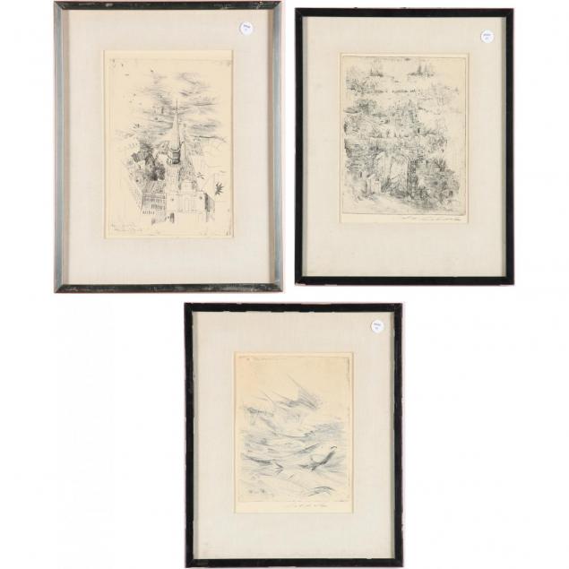 anton-lehmden-austrian-b-1929-three-etchings