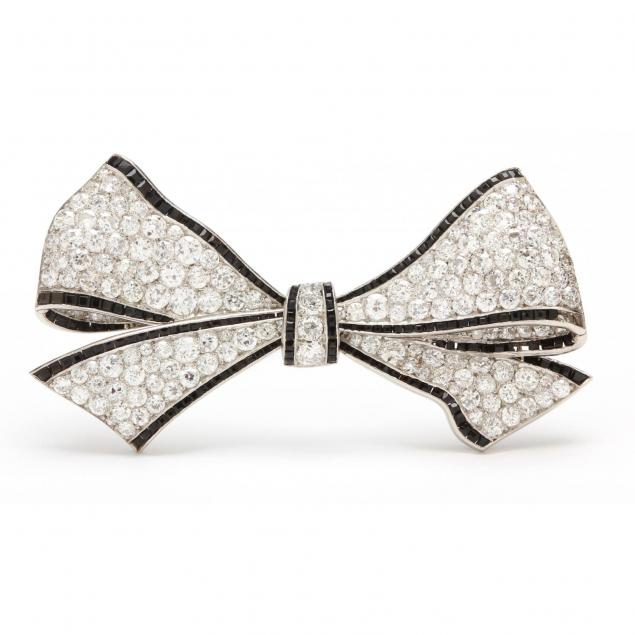 platinum-diamond-and-onyx-bow-brooch