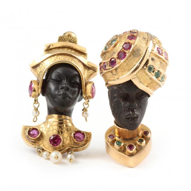 two-18kt-gold-and-gem-set-blackamoor-brooches
