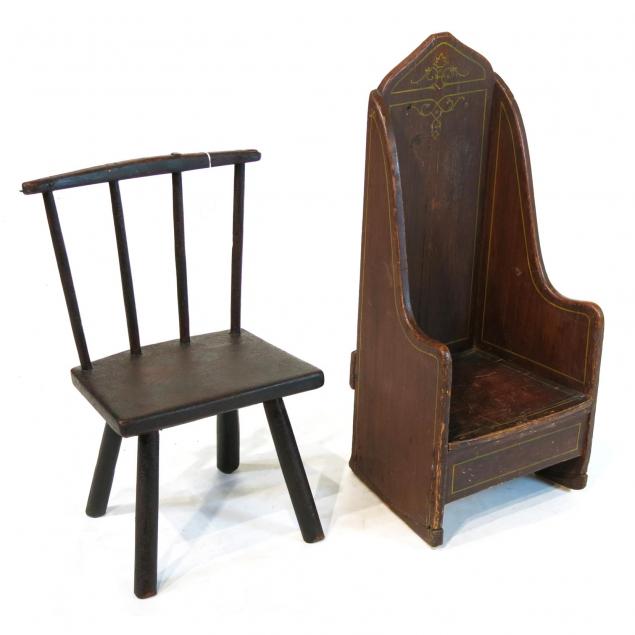 two-antique-child-s-chairs