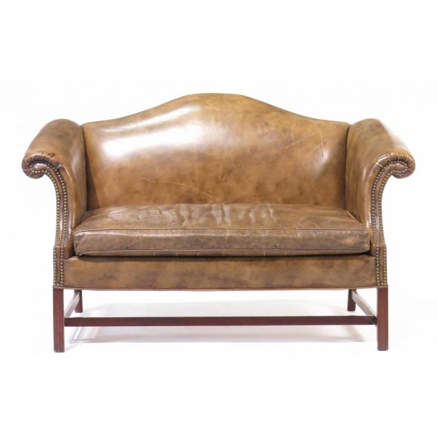 chippendale-style-camel-back-settee