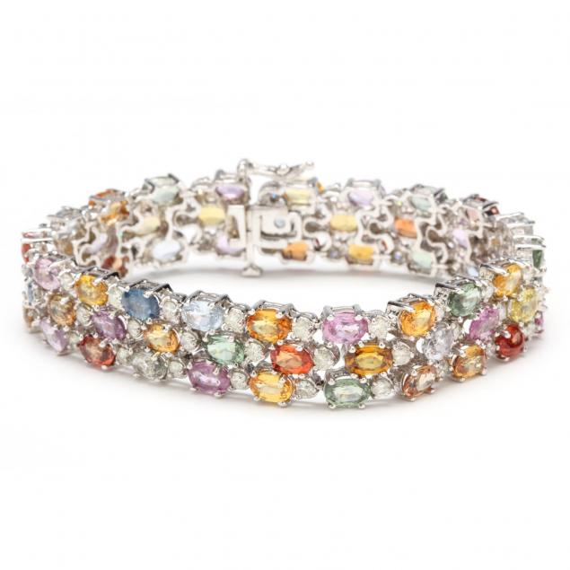 14kt-multi-gemstone-and-diamond-bracelet