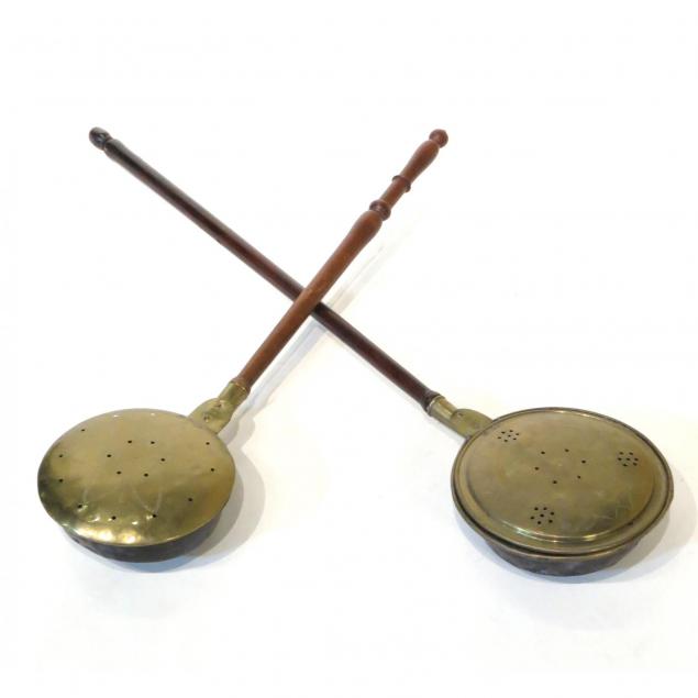 two-brass-bedwarmers