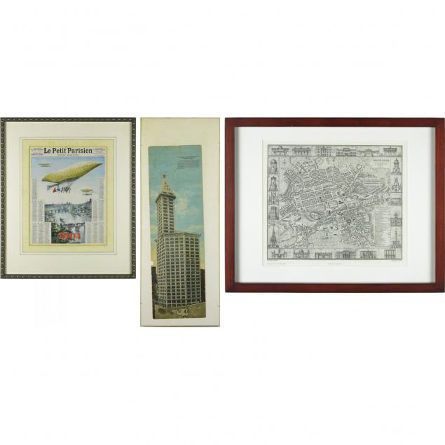 three-pieces-of-framed-ephemera