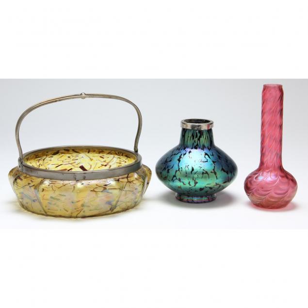 three-pieces-of-bohemian-art-glass