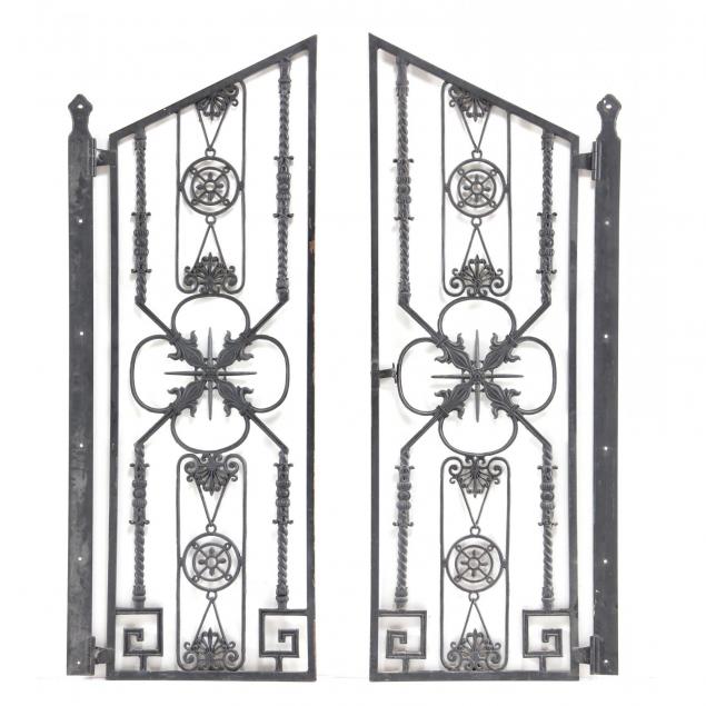 pair-of-cast-iron-art-deco-gates