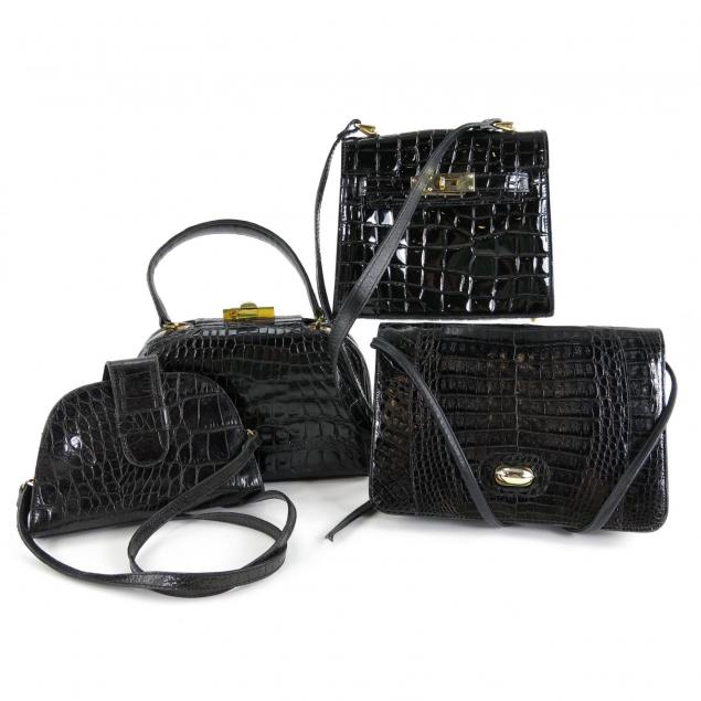 group-of-four-vintage-handbags