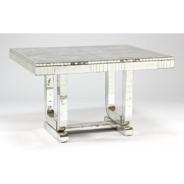 french-art-deco-mirrored-dining-table