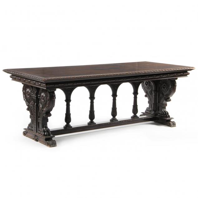renaissance-revival-library-table