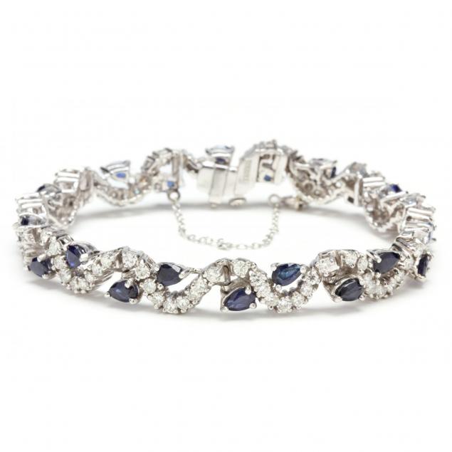 platinum-diamond-and-sapphire-bracelet
