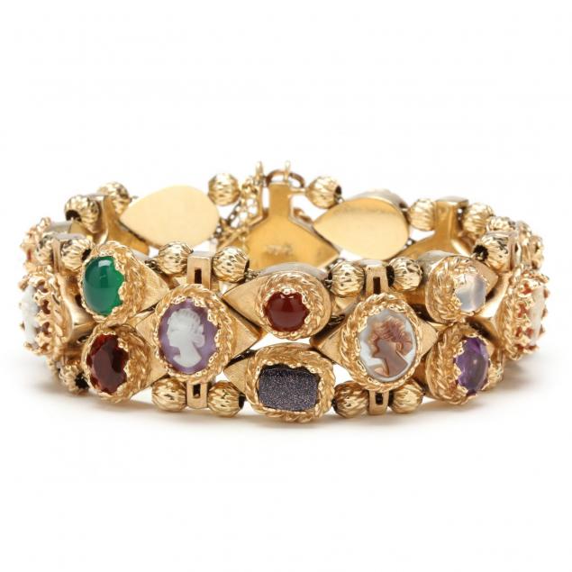 14kt-gem-set-slide-bracelet