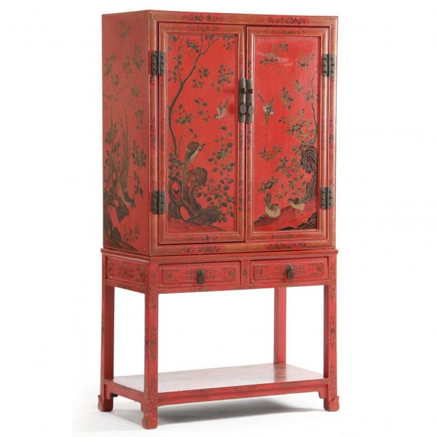 chinese-red-lacquered-cabinet-on-stand