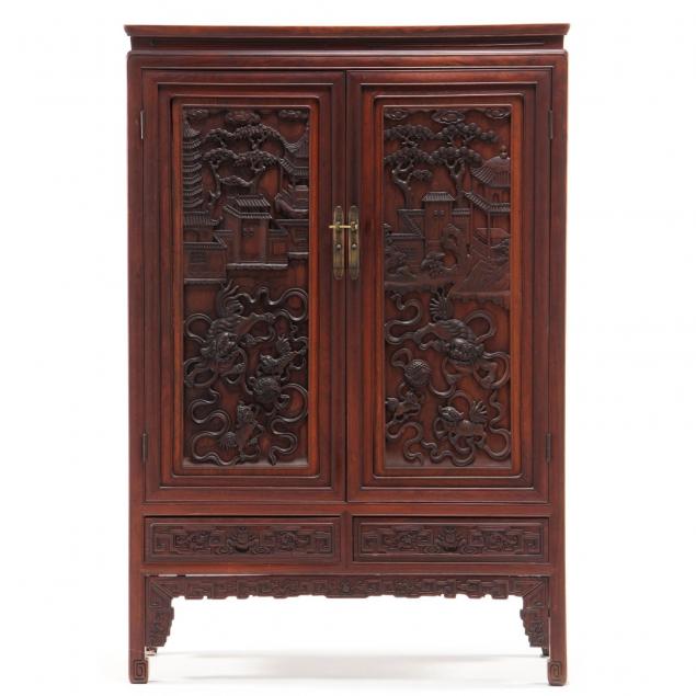 chinese-carved-hardwood-cabinet