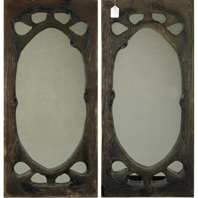 pair-of-distressed-wood-mirrors