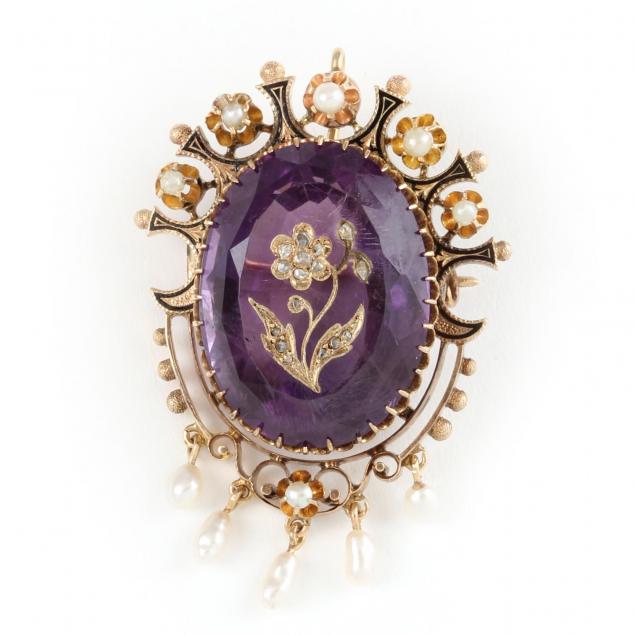 victorian-amethyst-pearl-and-diamond-brooch-pendant