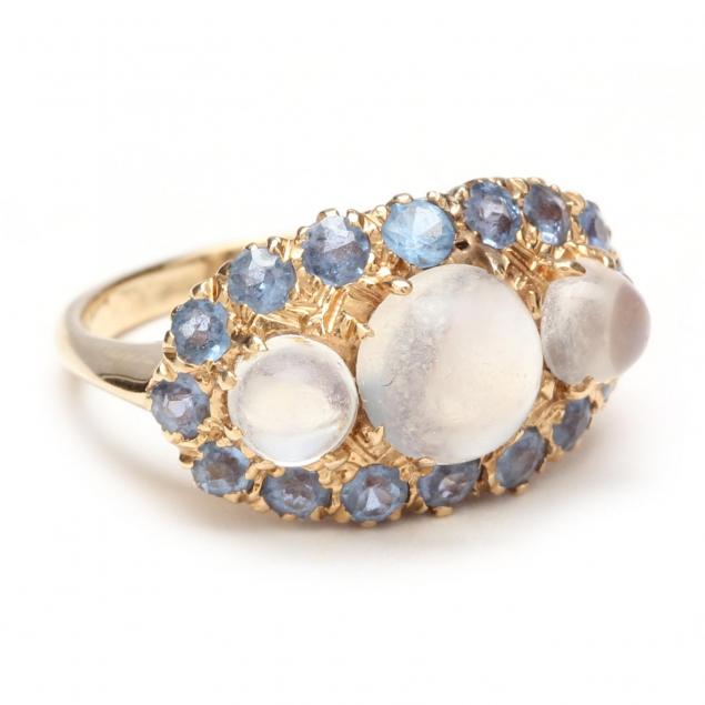 antique-14kt-moonstone-and-sapphire-ring