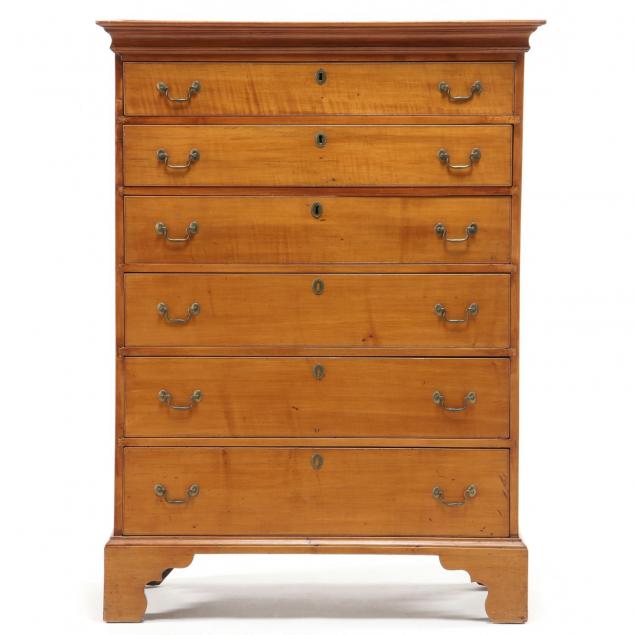new-england-chippendale-tall-chest-of-drawers