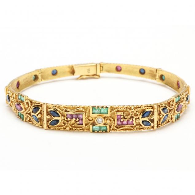 18kt-gem-set-bracelet