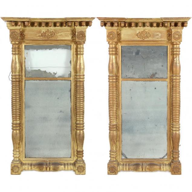 pair-of-american-classical-wall-mirrors