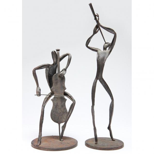 herman-schwagereit-two-sculptures-of-musicians