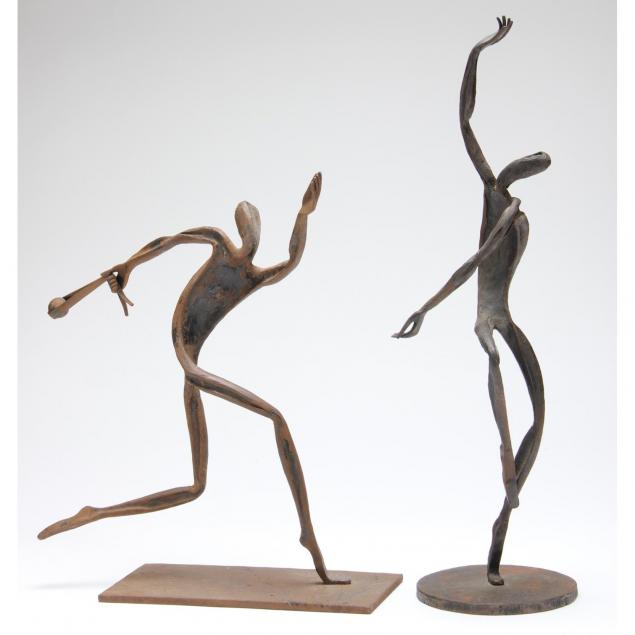 herman-schwagereit-two-sculptures-of-athletes