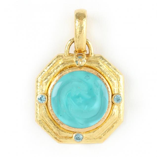 19kt-intaglio-and-gem-pendant-elizabeth-locke