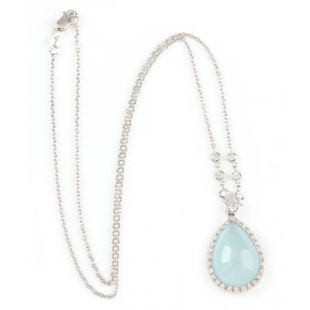18kt-aquamarine-and-diamond-pendant-necklace-signed