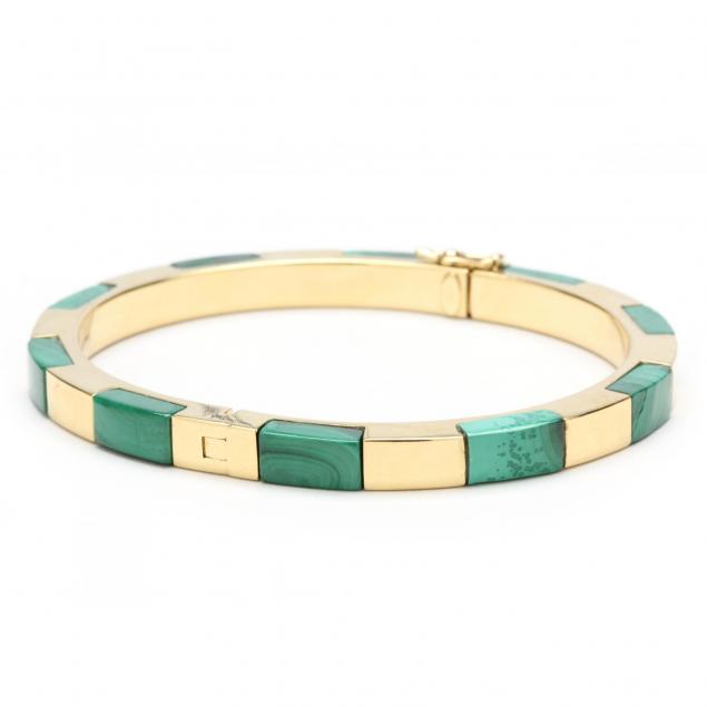 18kt-gold-and-malachite-bracelet