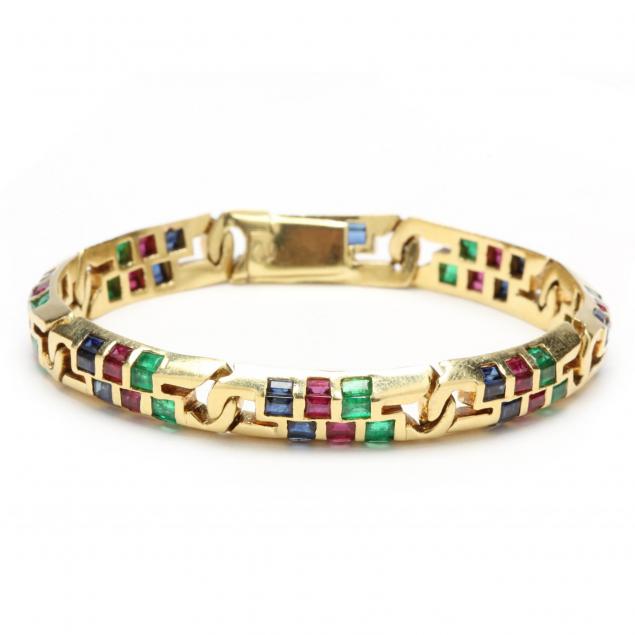 18kt-gem-set-bracelet