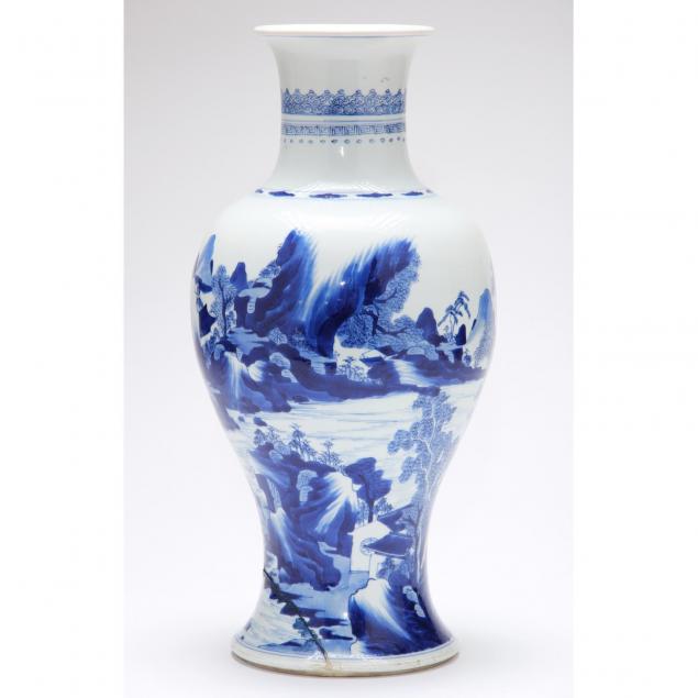chinese-kangxi-period-blue-and-white-porcelain-baluster-vase