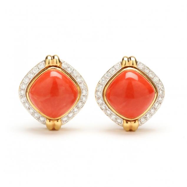 18kt-coral-and-diamond-ear-clips