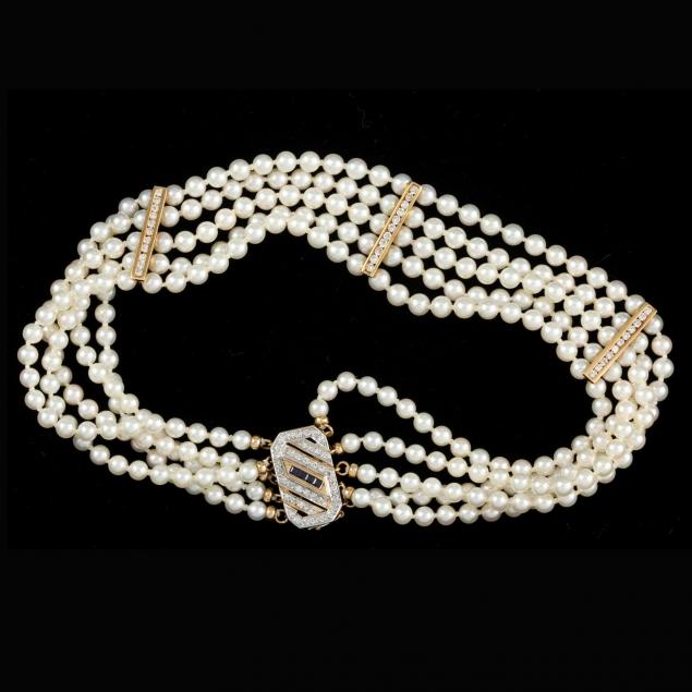 14kt-gold-diamond-and-sapphire-pearl-necklace