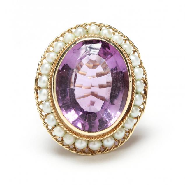 14kt-gold-amethyst-and-pearl-ring