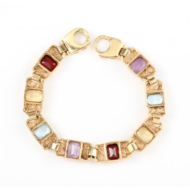14kt-semi-precious-stone-bracelet-italian