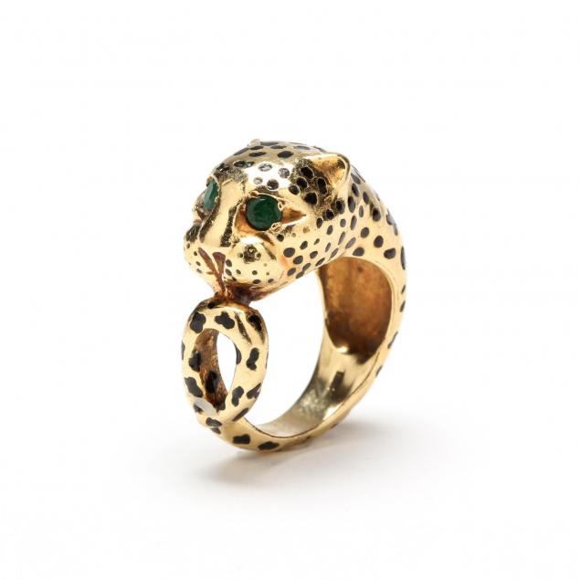 18kt-enamel-and-emerald-leopard-ring