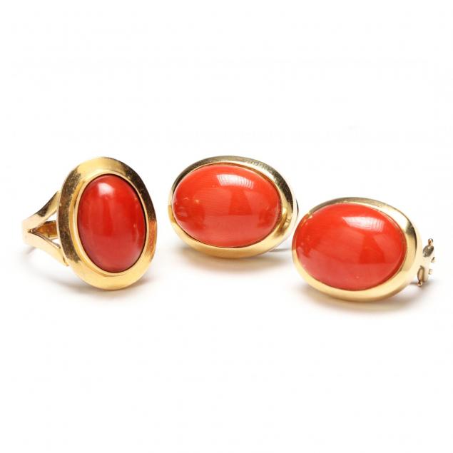 gold-and-coral-ring-and-earrings