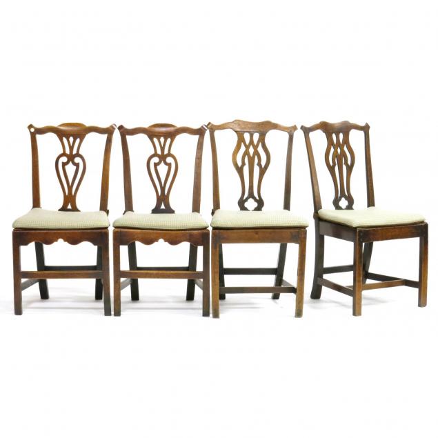 four-english-chippendale-side-chairs