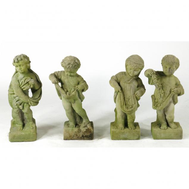 set-of-four-cast-stone-garden-ornaments